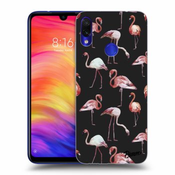 Picasee husă neagră din silicon pentru Xiaomi Redmi Note 7 - Flamingos