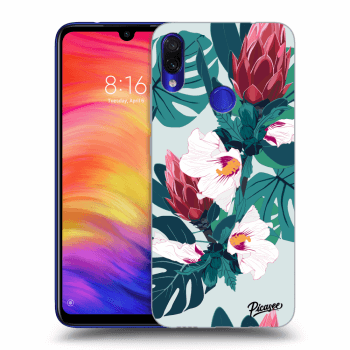 Picasee husă transparentă din silicon pentru Xiaomi Redmi Note 7 - Rhododendron