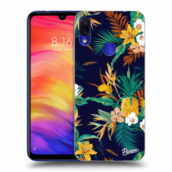 Picasee husă neagră din silicon pentru Xiaomi Redmi Note 7 - Pineapple Color