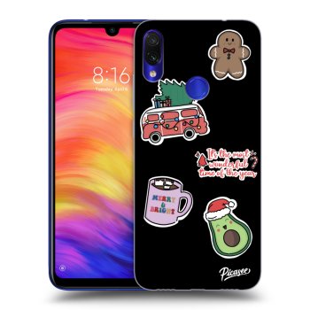 Husă pentru Xiaomi Redmi Note 7 - Christmas Stickers