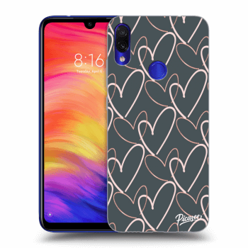 Picasee husă neagră din silicon pentru Xiaomi Redmi Note 7 - Lots of love