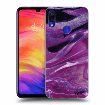 Husă pentru Xiaomi Redmi Note 7 - Purple glitter