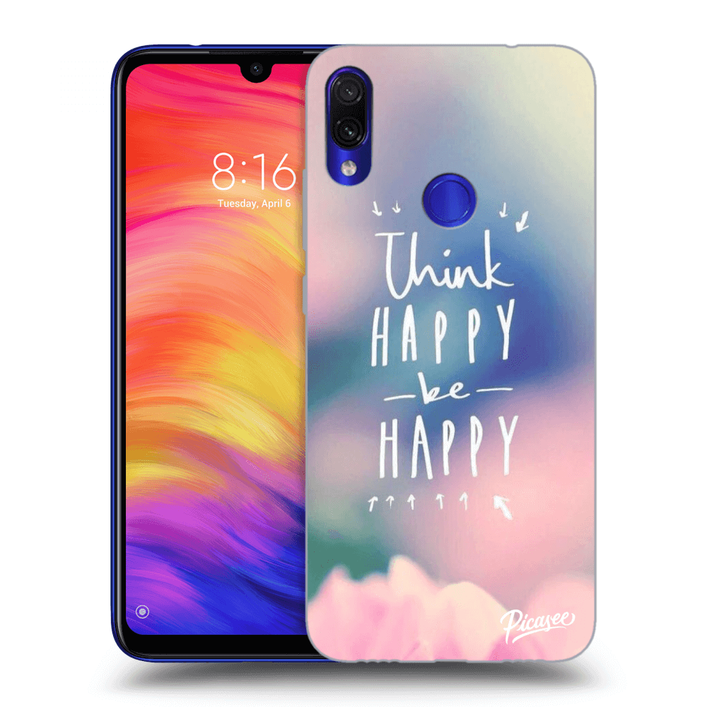 Picasee husă transparentă din silicon pentru Xiaomi Redmi Note 7 - Think happy be happy