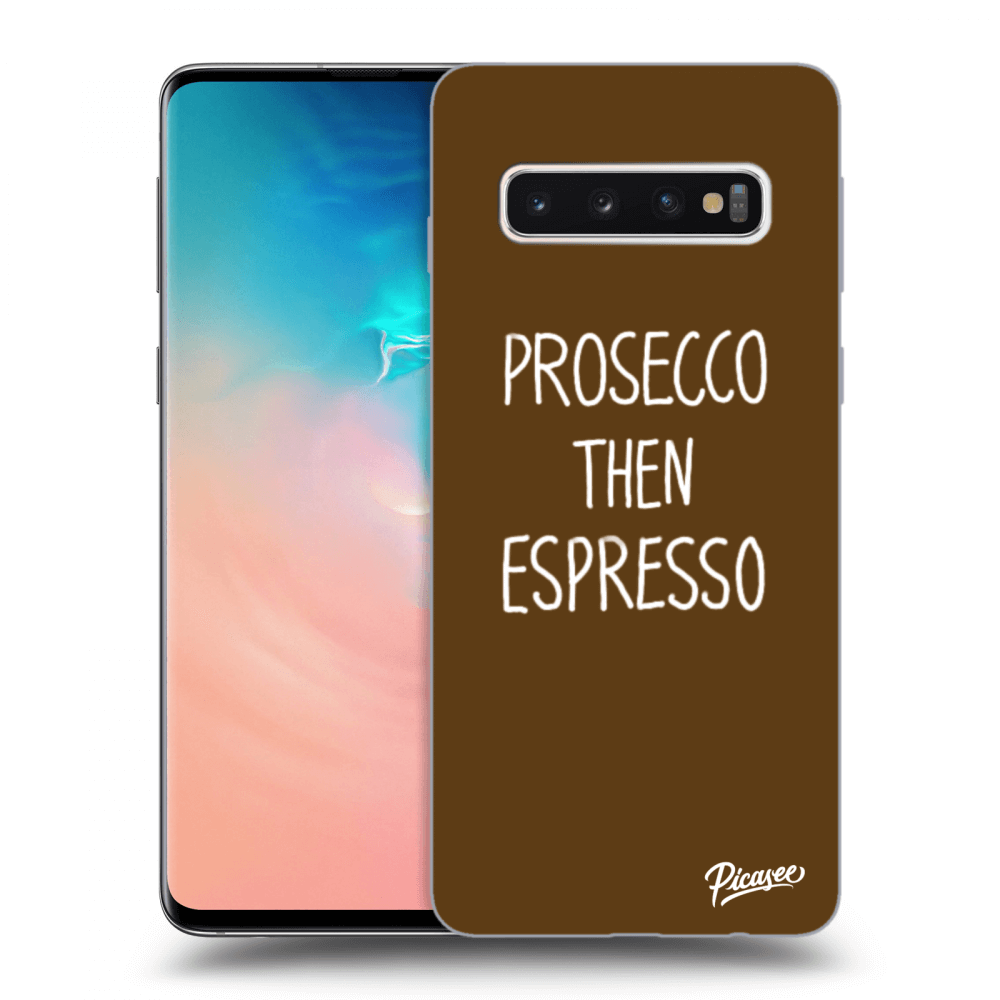 Picasee ULTIMATE CASE pentru Samsung Galaxy S10 G973 - Prosecco then espresso