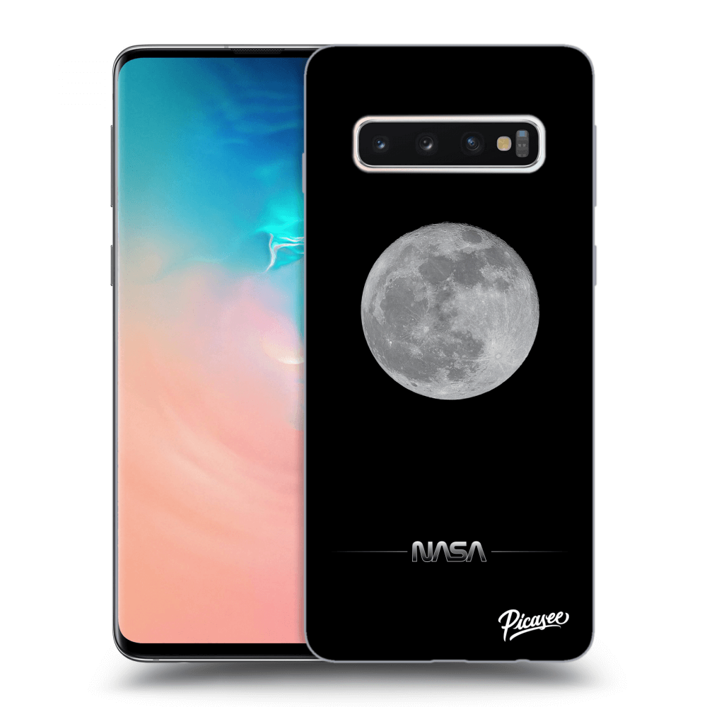 Picasee husă transparentă din silicon pentru Samsung Galaxy S10 G973 - Moon Minimal