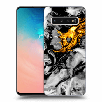 Husă pentru Samsung Galaxy S10 G973 - Black Gold 2