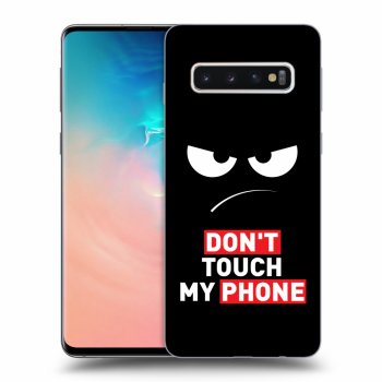 Husă pentru Samsung Galaxy S10 G973 - Angry Eyes - Transparent