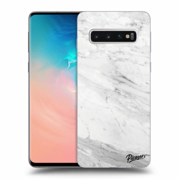 Picasee ULTIMATE CASE pentru Samsung Galaxy S10 G973 - White marble