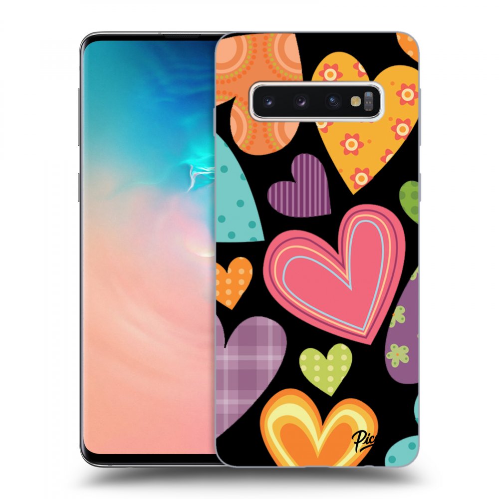 Picasee ULTIMATE CASE pentru Samsung Galaxy S10 G973 - Colored heart