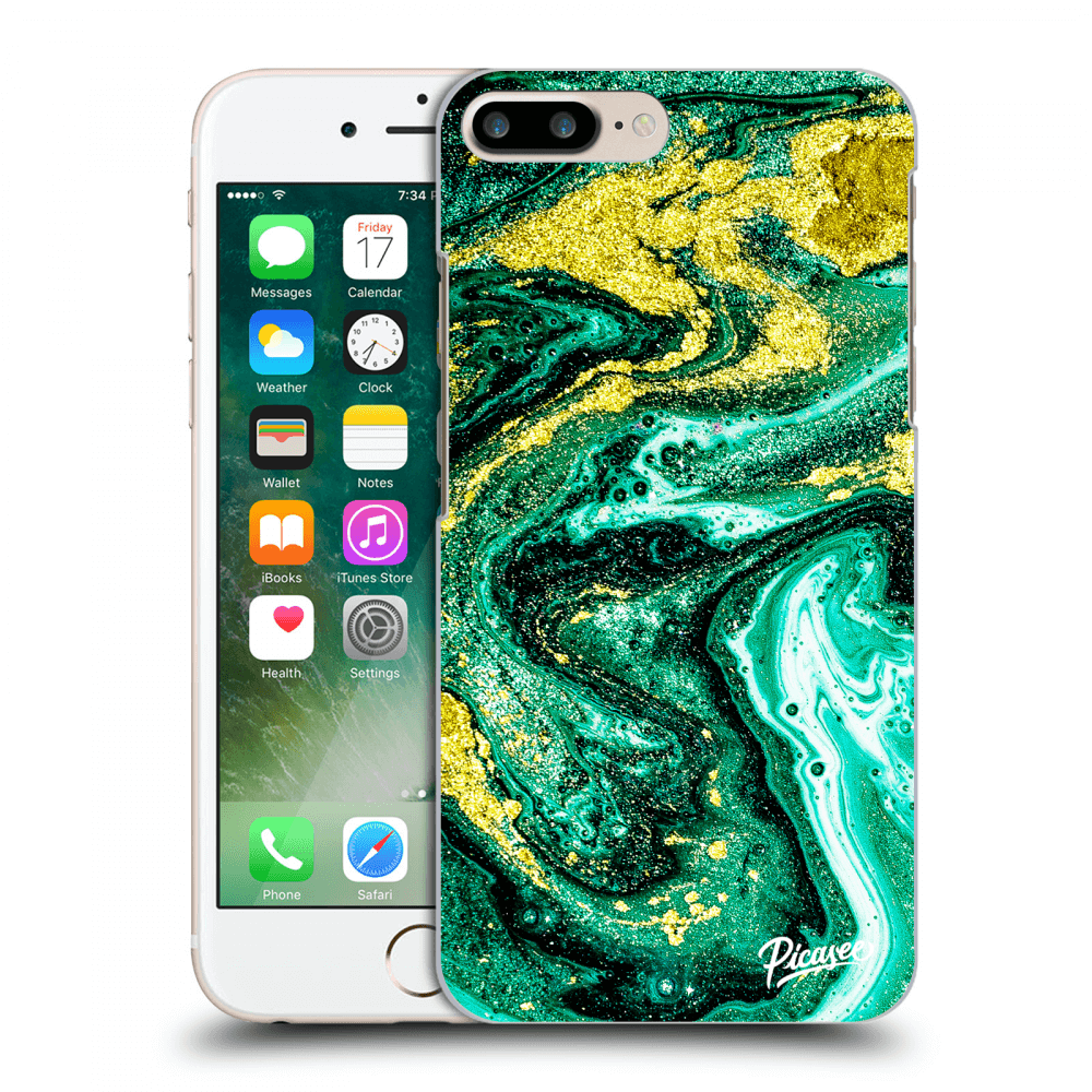 Picasee ULTIMATE CASE pentru Apple iPhone 8 Plus - Green Gold