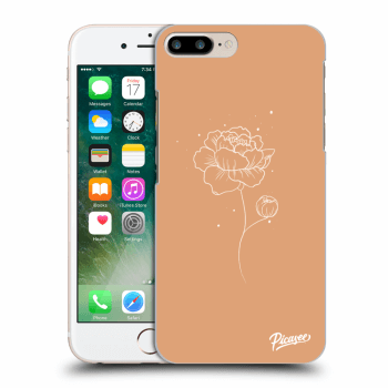 Picasee husă transparentă din silicon pentru Apple iPhone 8 Plus - Peonies