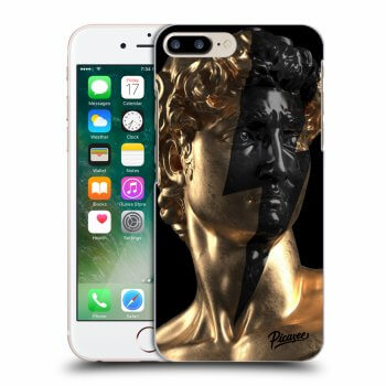 Picasee husă neagră din silicon pentru Apple iPhone 8 Plus - Wildfire - Gold
