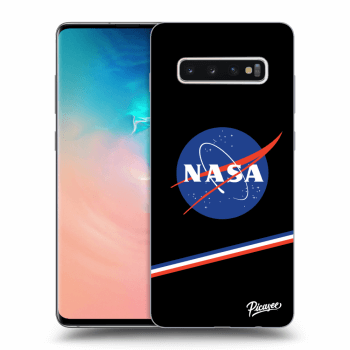Picasee husă neagră din silicon pentru Samsung Galaxy S10 Plus G975 - NASA Original
