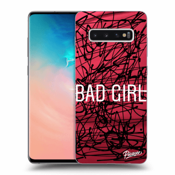 Picasee husă transparentă din silicon pentru Samsung Galaxy S10 Plus G975 - Bad girl