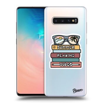 Picasee husă transparentă din silicon pentru Samsung Galaxy S10 Plus G975 - Summer reading vibes