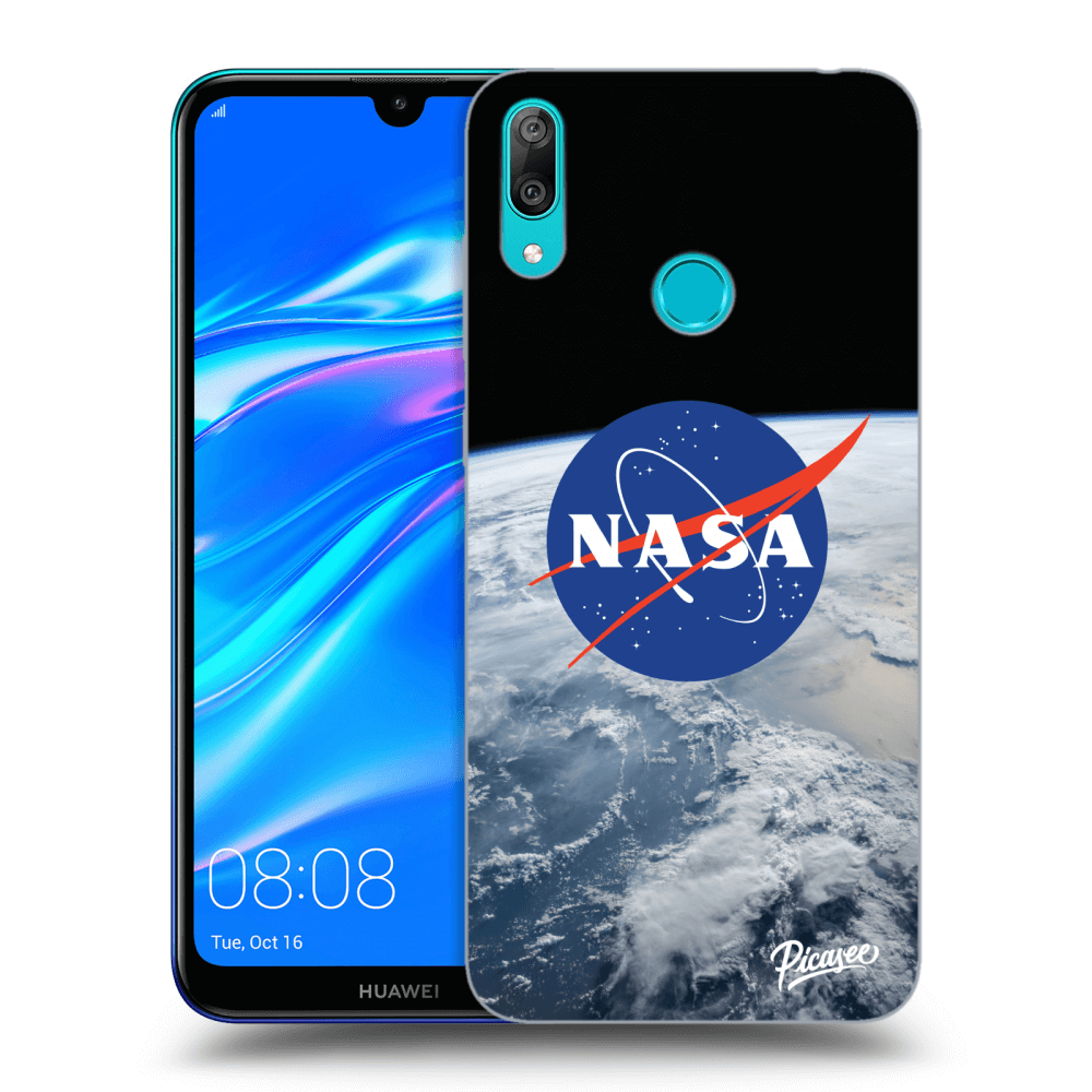 Picasee husă transparentă din silicon pentru Huawei Y7 2019 - Nasa Earth