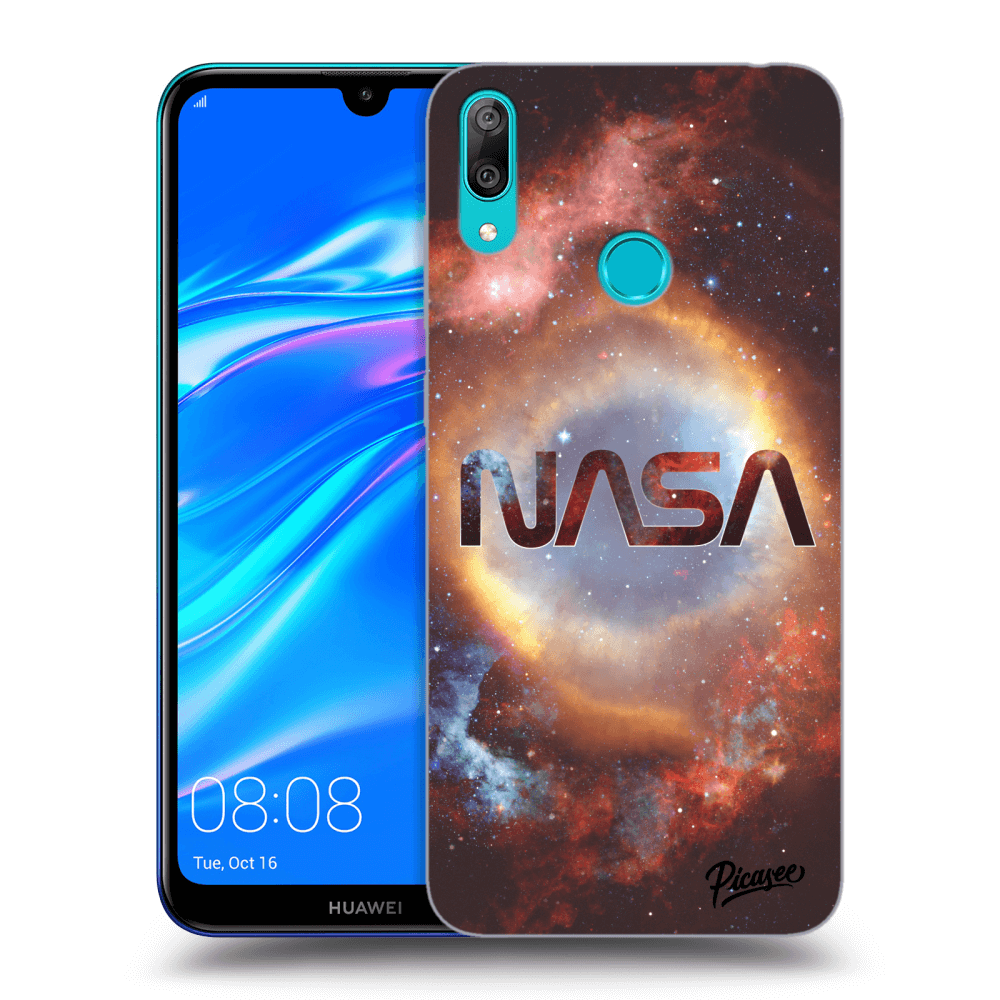 Picasee husă neagră din silicon pentru Huawei Y7 2019 - Nebula