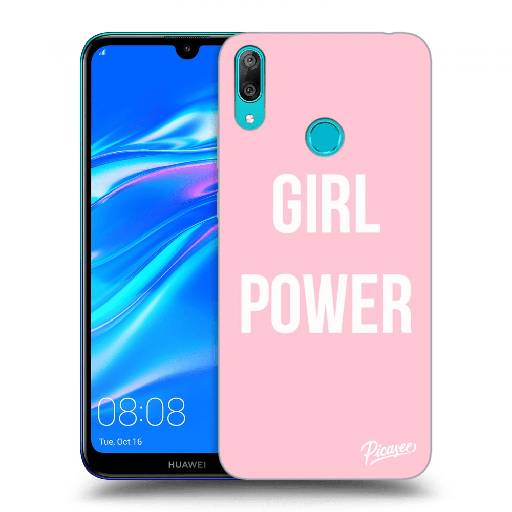 Picasee husă transparentă din silicon pentru Huawei Y7 2019 - Girl power