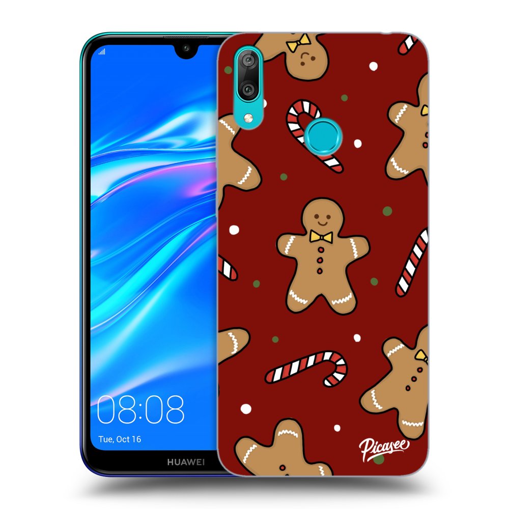 Picasee husă neagră din silicon pentru Huawei Y7 2019 - Gingerbread 2