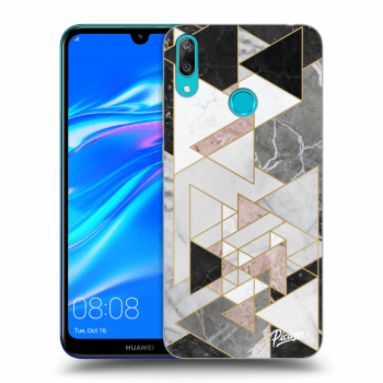 Picasee husă transparentă din silicon pentru Huawei Y7 2019 - Light geometry