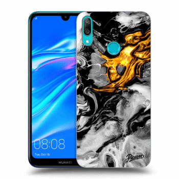 Husă pentru Huawei Y7 2019 - Black Gold 2