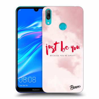 Picasee husă transparentă din silicon pentru Huawei Y7 2019 - Just be you