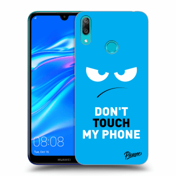 Picasee ULTIMATE CASE pentru Huawei Y7 2019 - Angry Eyes - Blue