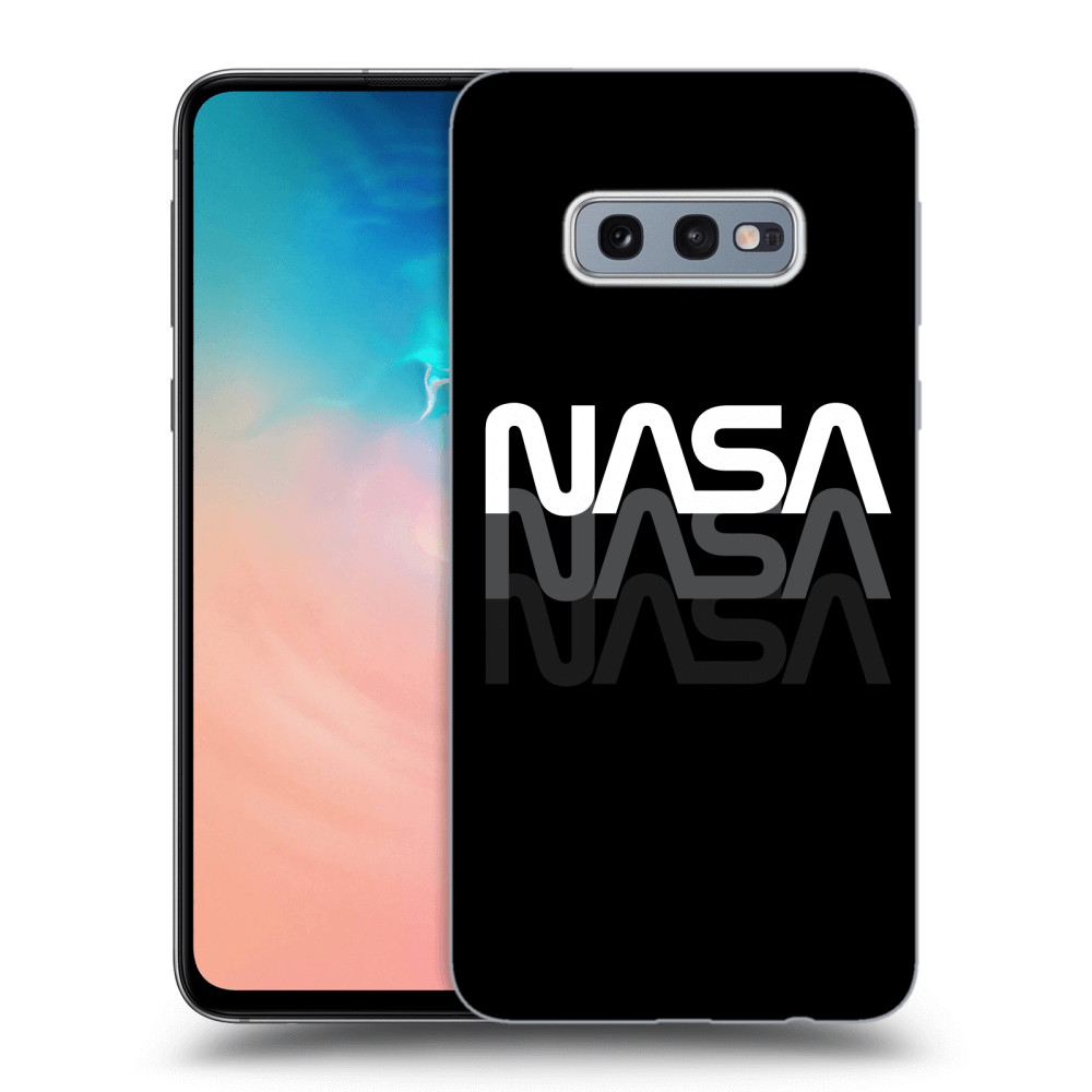 Picasee husă neagră din silicon pentru Samsung Galaxy S10e G970 - NASA Triple