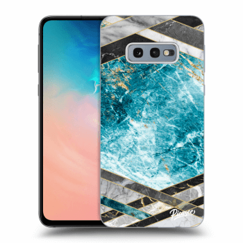 Husă pentru Samsung Galaxy S10e G970 - Blue geometry