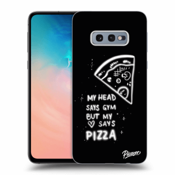 Picasee husă neagră din silicon pentru Samsung Galaxy S10e G970 - Pizza