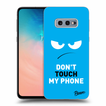 Picasee ULTIMATE CASE pentru Samsung Galaxy S10e G970 - Angry Eyes - Blue