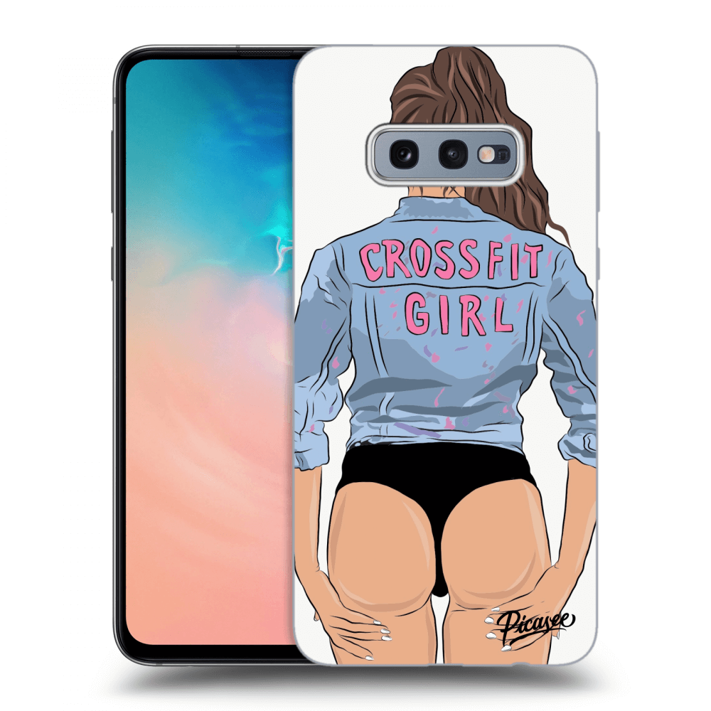 Picasee husă transparentă din silicon pentru Samsung Galaxy S10e G970 - Crossfit girl - nickynellow