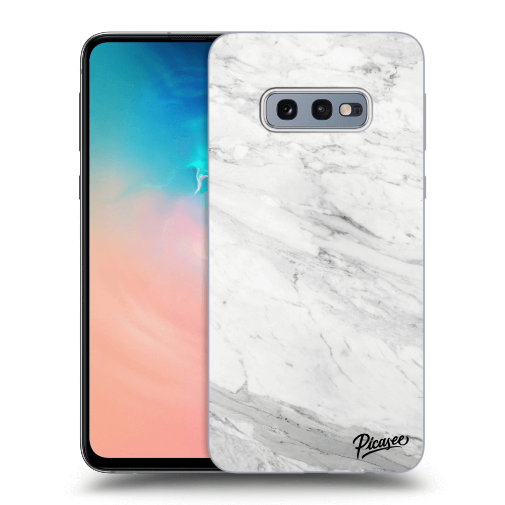 Picasee ULTIMATE CASE pentru Samsung Galaxy S10e G970 - White marble