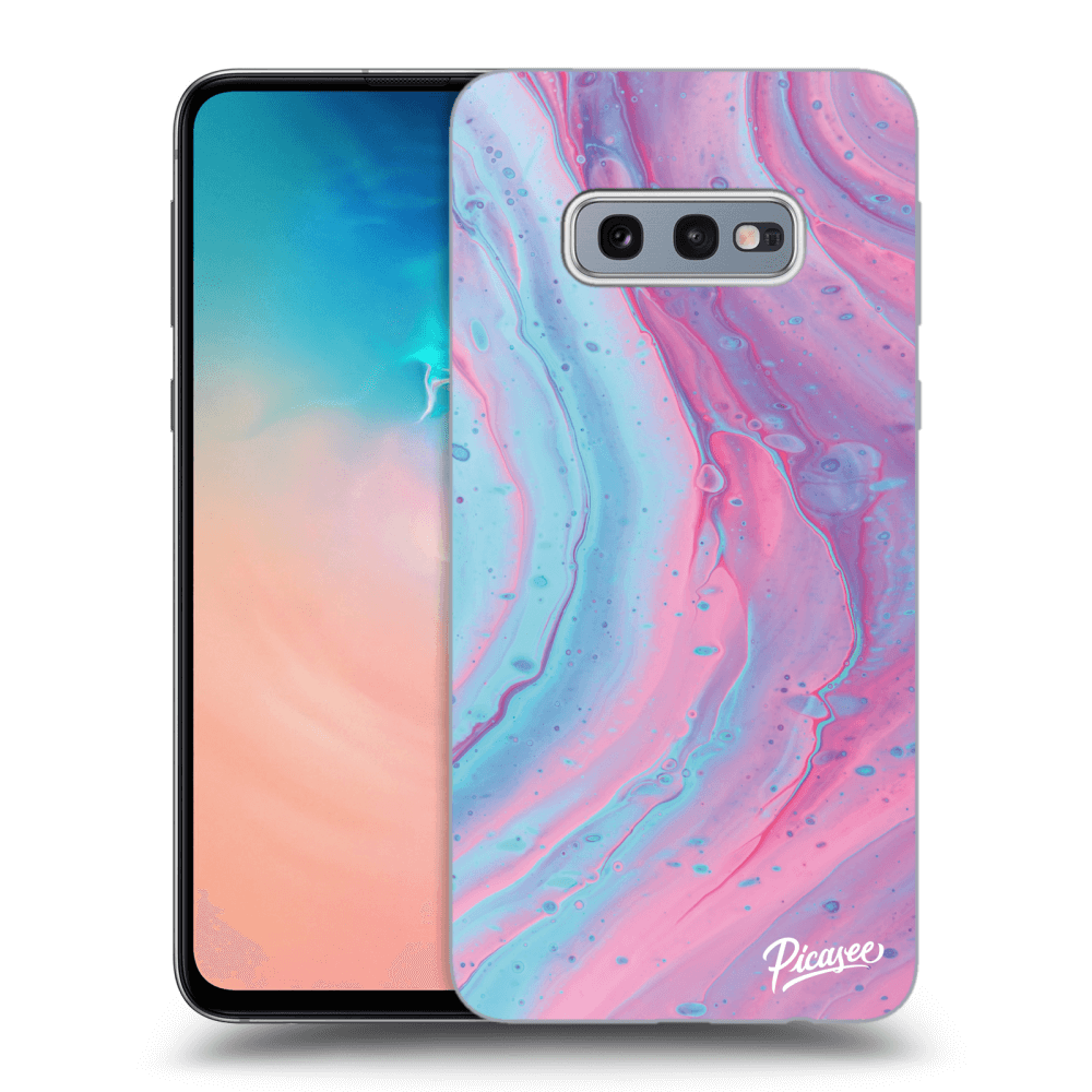 Picasee husă transparentă din silicon pentru Samsung Galaxy S10e G970 - Pink liquid