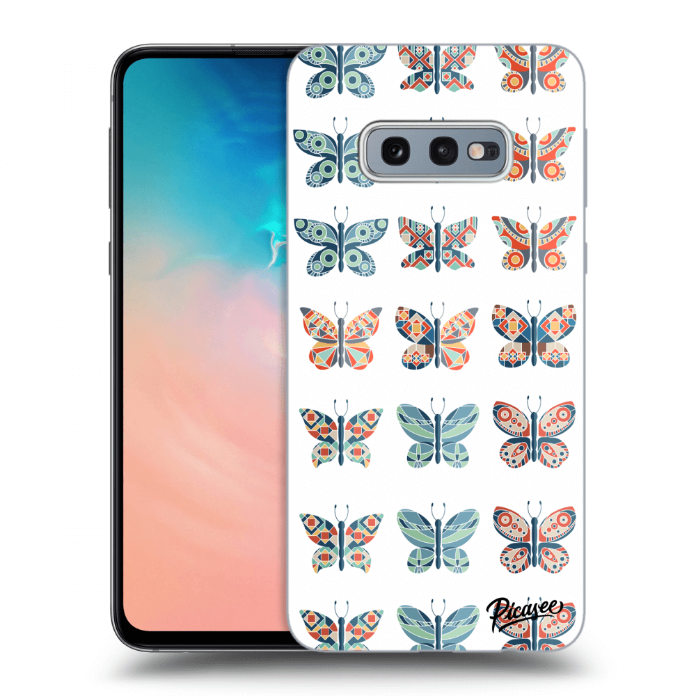 Picasee husă transparentă din silicon pentru Samsung Galaxy S10e G970 - Butterflies