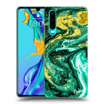 Husă pentru Huawei P30 - Green Gold