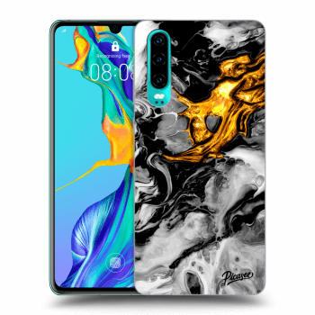 Husă pentru Huawei P30 - Black Gold 2