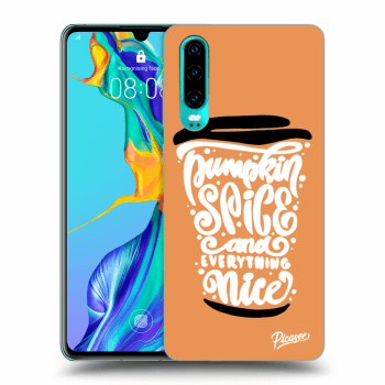 Husă pentru Huawei P30 - Pumpkin coffee