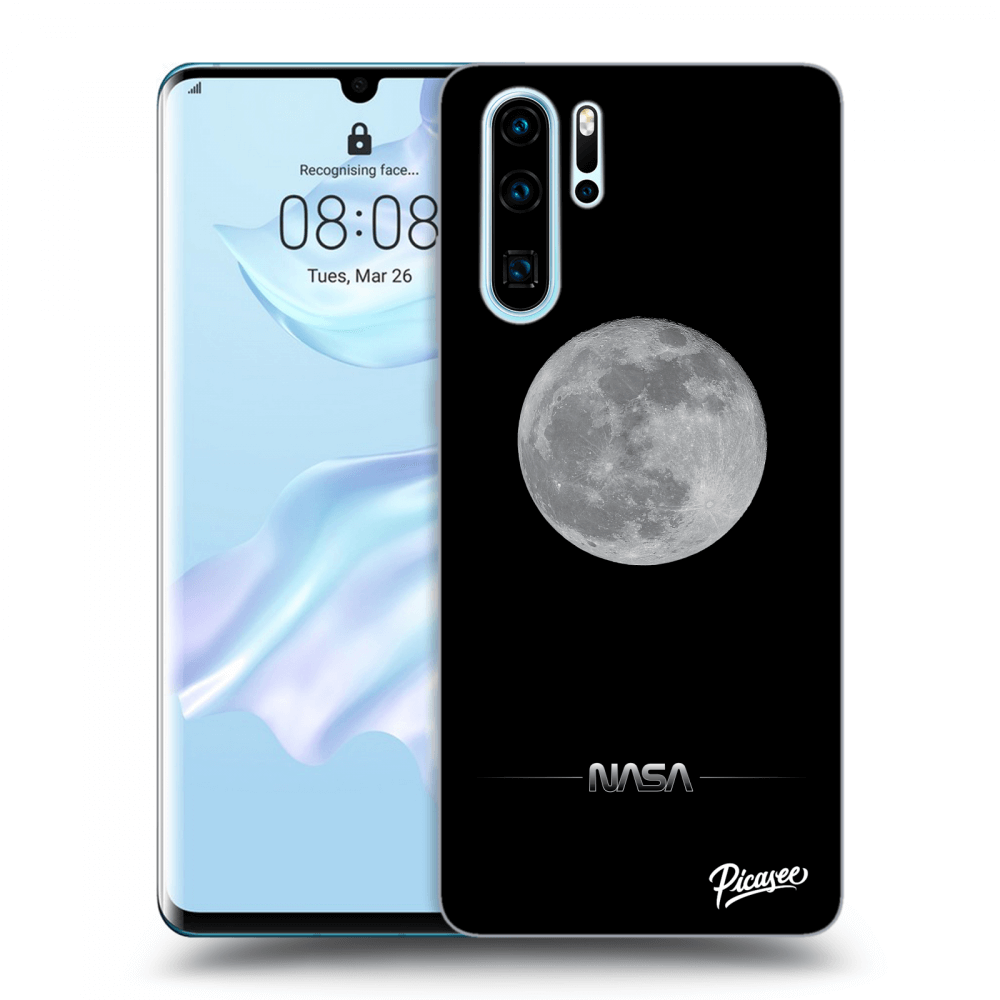 Picasee husă transparentă din silicon pentru Huawei P30 Pro - Moon Minimal