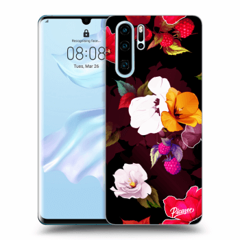 Picasee husă transparentă din silicon pentru Huawei P30 Pro - Flowers and Berries