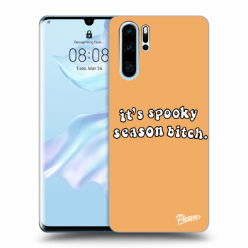 Picasee husă neagră din silicon pentru Huawei P30 Pro - Spooky season