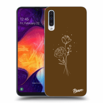 Picasee ULTIMATE CASE pentru Samsung Galaxy A50 A505F - Brown flowers