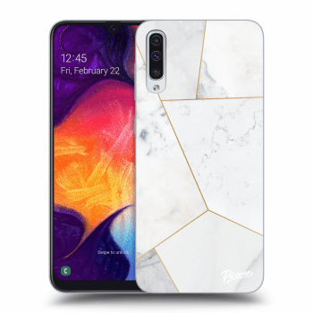 Husă pentru Samsung Galaxy A50 A505F - White tile