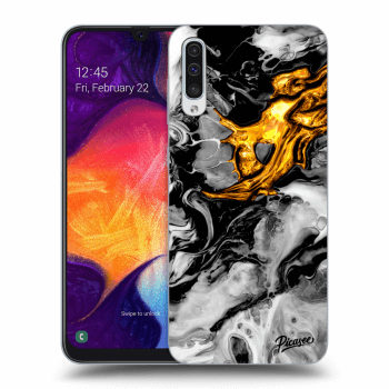 Husă pentru Samsung Galaxy A50 A505F - Black Gold 2