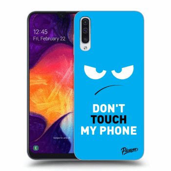 Picasee ULTIMATE CASE pentru Samsung Galaxy A50 A505F - Angry Eyes - Blue