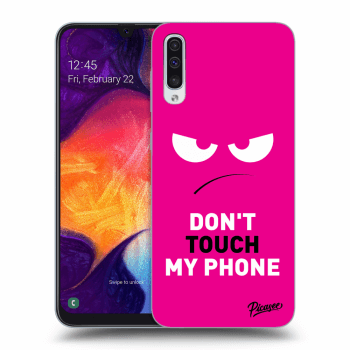 Picasee ULTIMATE CASE pentru Samsung Galaxy A50 A505F - Angry Eyes - Pink