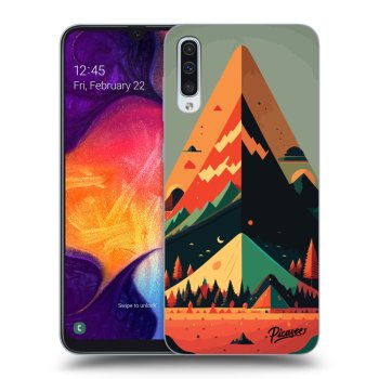 Picasee husă neagră din silicon pentru Samsung Galaxy A50 A505F - Oregon