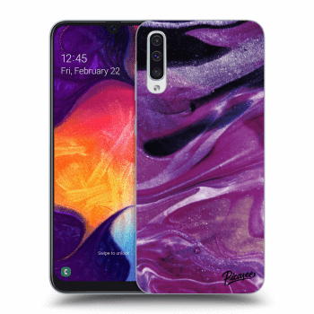 Husă pentru Samsung Galaxy A50 A505F - Purple glitter