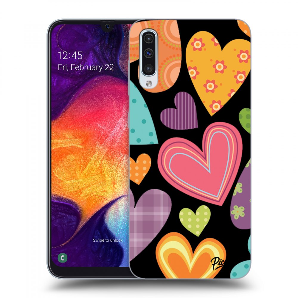 Picasee ULTIMATE CASE pentru Samsung Galaxy A50 A505F - Colored heart