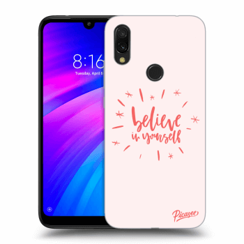 Picasee husă transparentă din silicon pentru Xiaomi Redmi 7 - Believe in yourself